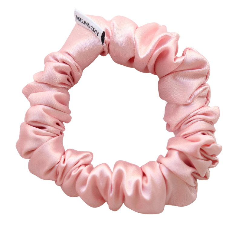 Cherry blossom bloom satin scrunchie-null