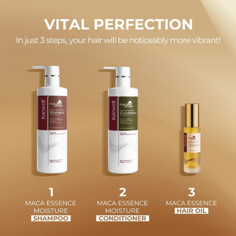 Karseell hail oil+shampoo and conditioner hair care set, , medium-null
