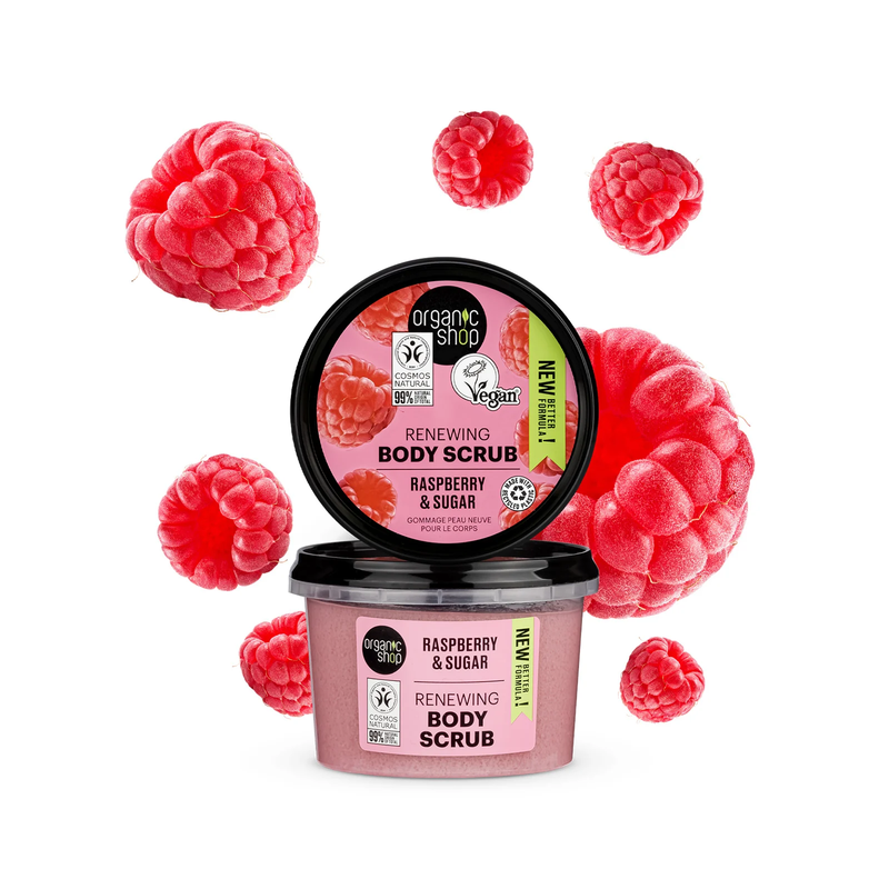Body scrub raspberry & sugar renewing, , medium-null