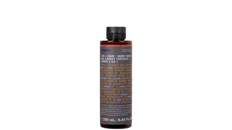 Korres athenian grooming men's shampoo + shower gel 2 in 1 250ml, , medium image number null