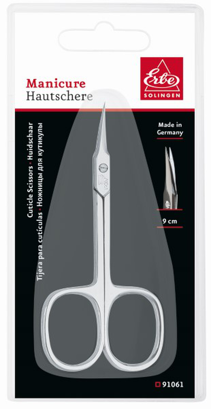Erbe cuticle scissors tower pointed 9cm, , medium image number null
