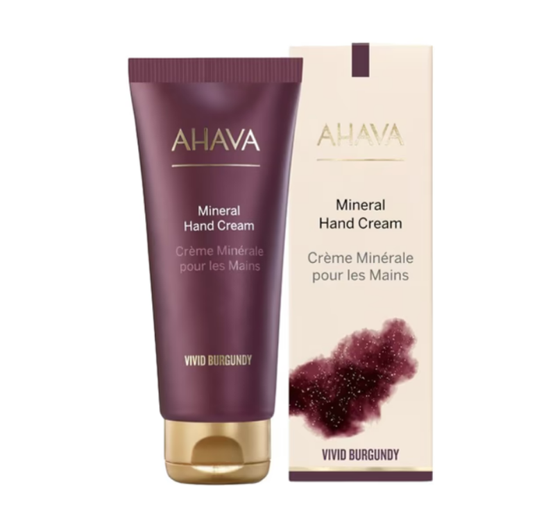 Ahava mineral hand cream vivid burgundy 100ml image number null