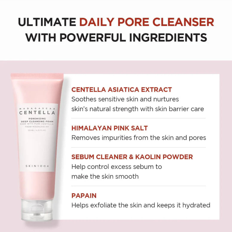 Product image: Skin1004 madagascar centella poremizing deep cleansing foam 125 ml-null