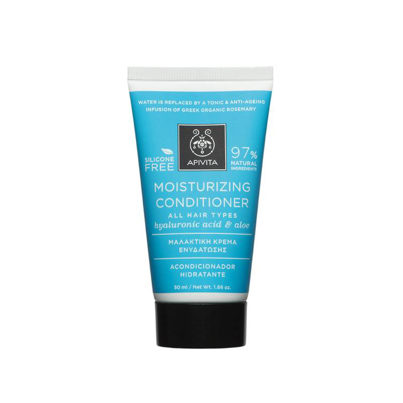 Product image: Apivita hair conditioner with hyaluronic acid & aloe x 50ml - travel size-null