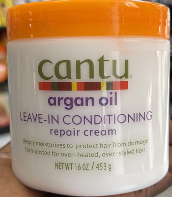 Cantu argan oil leave in conditioning repair cream, 16 ounce, , medium