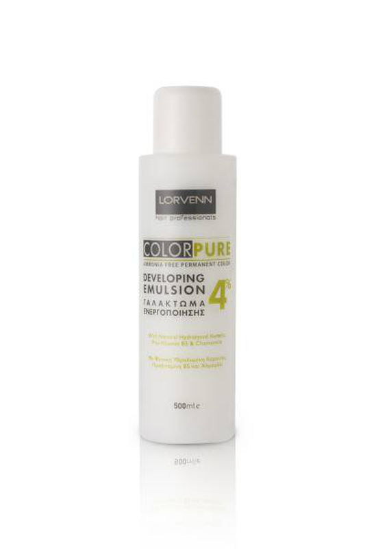 Lorvenn color pure ammonia free permanent color developing emulsion 4% 100ml image number null