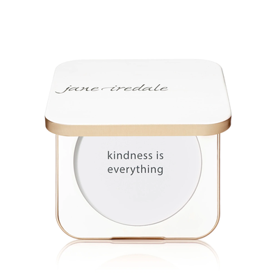 New! Refillable compact white
