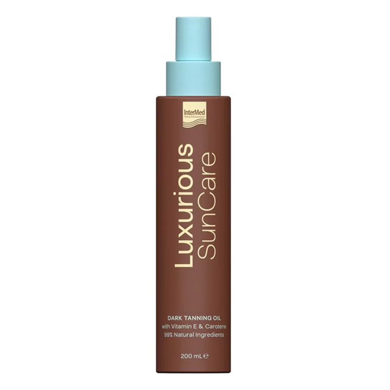Luxurious suncare dark tanning oil ξηρό λάδι για γρήγορο & έντονο μαύρισμα 200 ml-null
