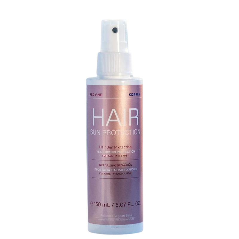 Korres red wine hair sun protection spray for all hair types 150ml image number null