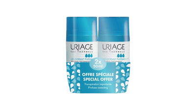 Uriage power 3 deodorant anti-odor, anti-perspirant, 24-hour efficacy 2x50ml, , medium