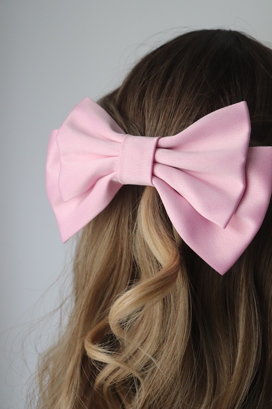 Alora medium hair bow clip, , medium-null