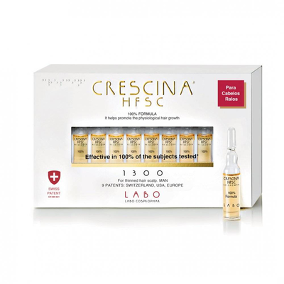 Labo crescina hfsc 100% man 1300, helps promote physiological hair growth 20ampules
