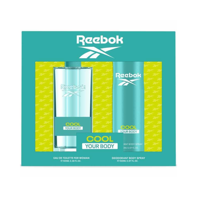 Reebok cool your body eau de toilette 100ml + deodorant spray 150ml gift set, , medium
