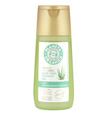 Aloe vera intimate gel certified organic