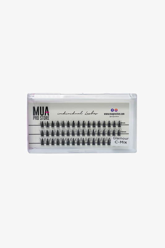 Eyelashes glamour- c mix, , medium-null
