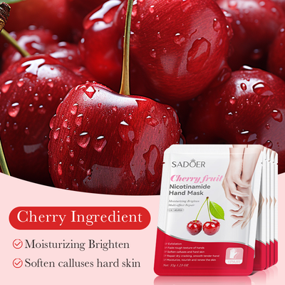 Sadoer cherry fruit nicotinamide hand mask