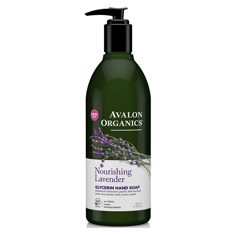 Avalon organics glycerin hand soap nourishing lavender 355ml, , medium-null
