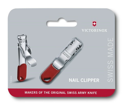 Nail clipper, red, blister, , medium