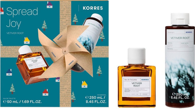 Korres vetiver root edt and free shower gel spread joy