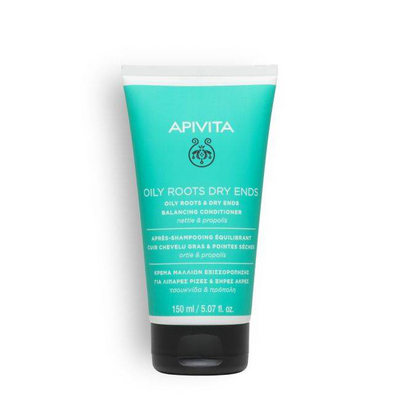 Apivita oily roots & dry ends conditioner x 150ml, , medium