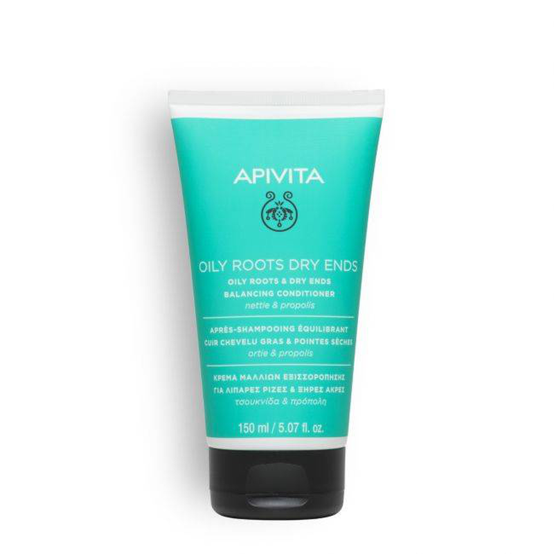 Apivita oily roots & dry ends conditioner x 150ml-null