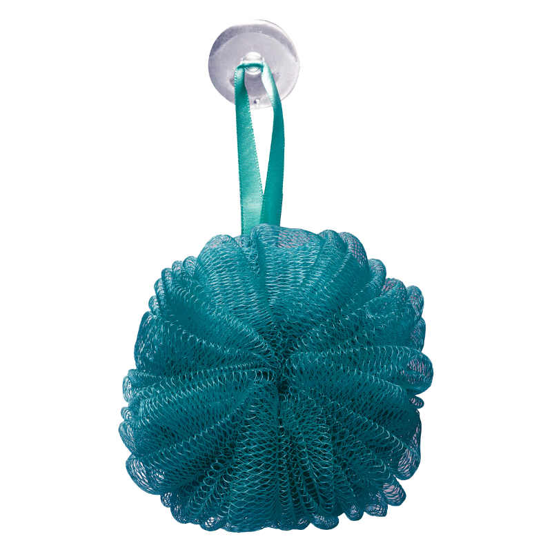 5five bath sponge flower with suction - assorted colors, , medium-null