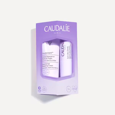 Caudalie vinotherapist set hand cream 15ml & lip conditioner, , medium