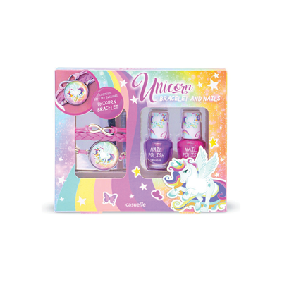 Unicorn bracelet & nails, , medium
