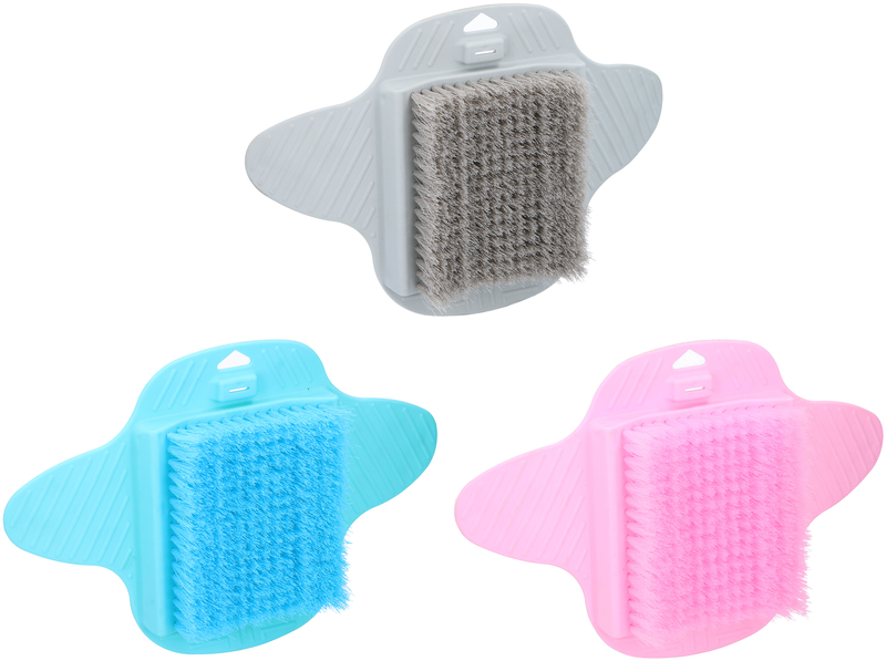 Product image: Bath & shower foot brush suction 3 assorted colors, , medium-null