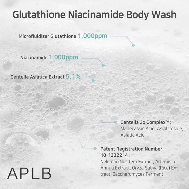 Aplb glutathione niacinamide brightening body wash - 300ml, , medium-null