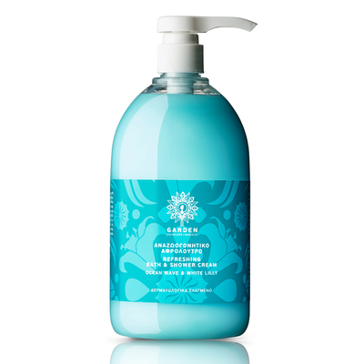 Garden refreshing shower gel ocean wave & white lilly 1lt, , medium