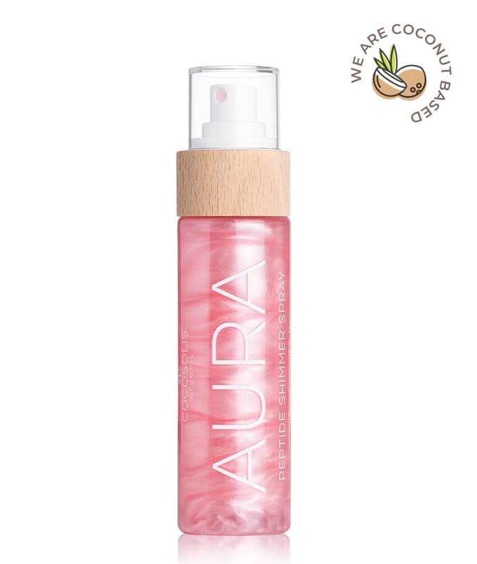 Cocosolis aura pink peptide shimmer spray, , medium-null