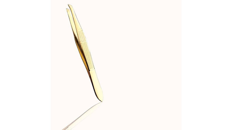 Beauty spring gold 328 (straight) tweezer, , medium-null
