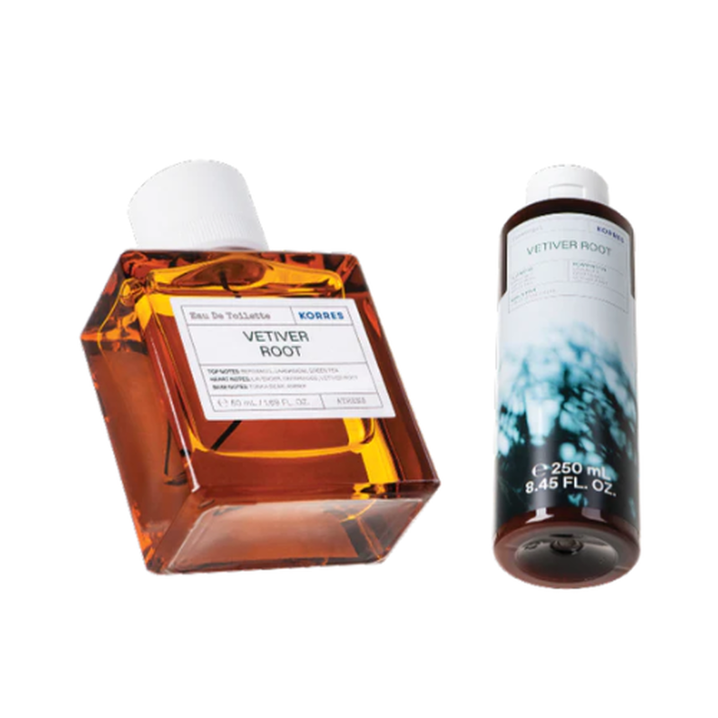Korres vetiver root edt and free shower gel spread joy-null