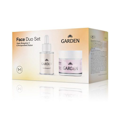 Garden face duo set vitamin c serum 30ml + anti-wrinkle cream 50ml, , medium