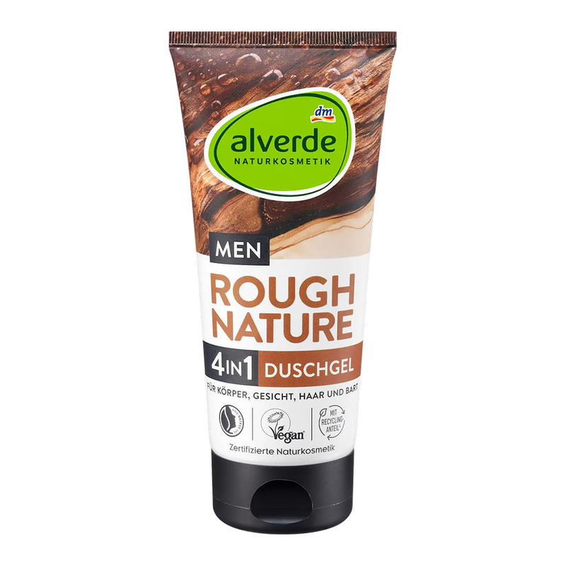 Alverde men 4in1 shower gel rough nature, 200 ml, , medium-null