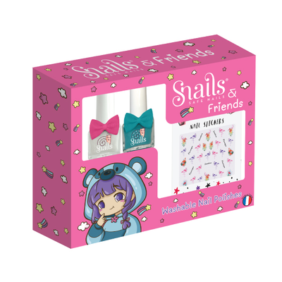 Snails washable nail polishes pink, , medium