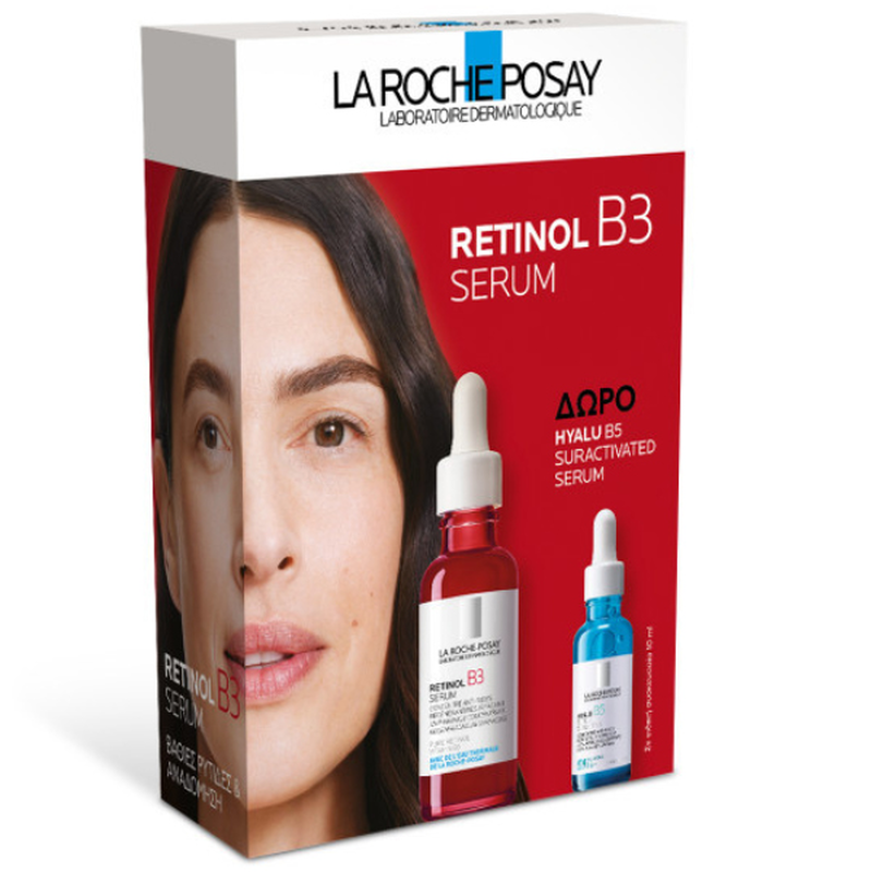 La roche-posay set &mu;&epsilon; retinol &beta;3 &alpha;&nu;&tau;&iota;&rho;&upsilon;&tau;&iota;&delta;&iota;&kappa;ό&sigmaf; &omicron;&rho;ό&sigmaf; &pi;&rho;&omicron;&sigma;ώ&pi;&omicron;&upsilon; 30 ml &kappa;&alpha;&iota; &delta;ώ&rho;&omicron; hyalu b5 suractivated serum 10 ml-null
