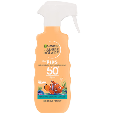 Garnier ambre solaire SPF50+ kids spray trigger nemo 300ml, , medium