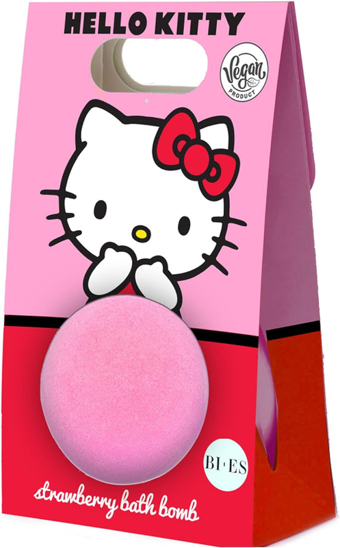 Hello kitty strawberry bath bomb 165g-null