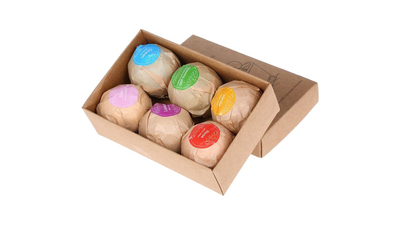 Σετ βόμβα μπάνιου 6 τεμαχίων 6 piece bath bomb set