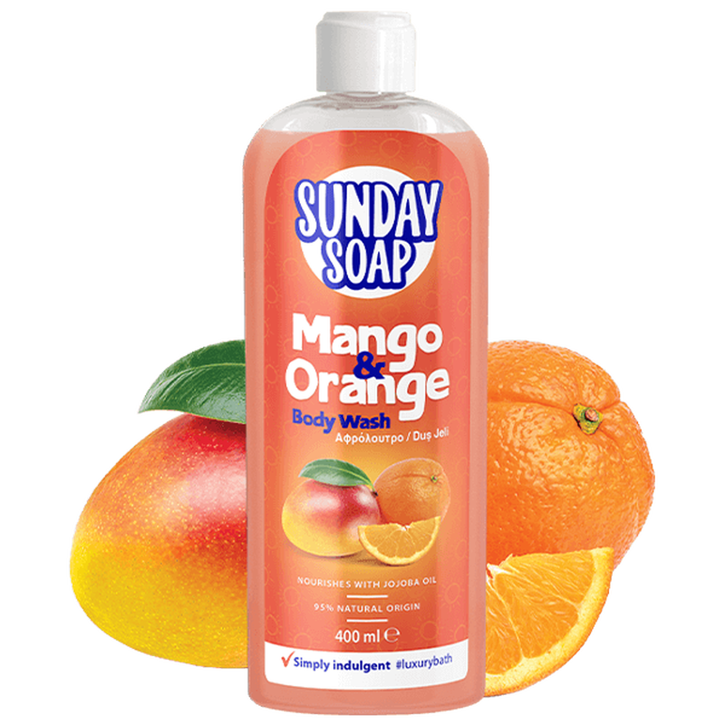Mango & orange body wash (essentials collection)-null