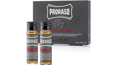 Proraso beard hot oil intense nourishing treatment for a coarse beard 4 x 17 ml, , medium