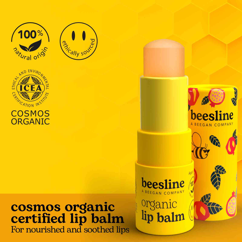 Organic lip balm - pomegranate - box-null