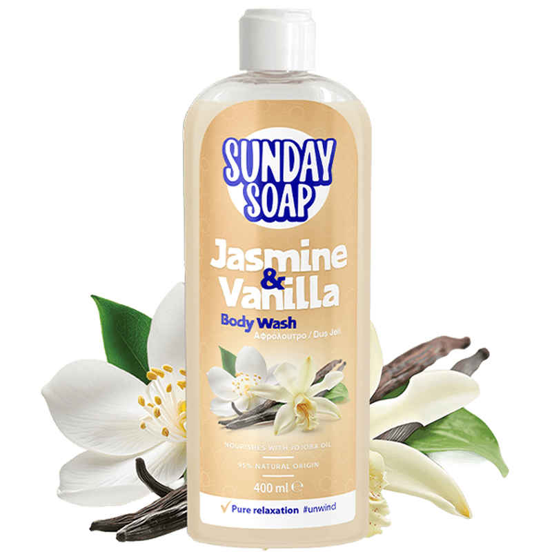 Jasmine & vanilla body wash (essentials collection)-null
