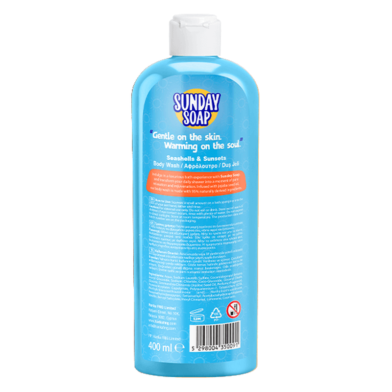 Seashells & sunsets body wash (beach collection)-null