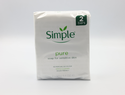 Simple pure soap bar 2x125gr, , medium