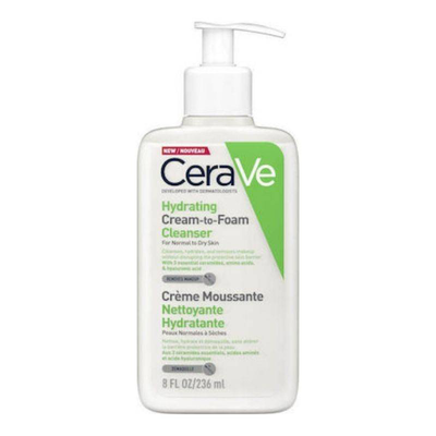 Cerave hydrating cream to foam cleanser for normal to dry skin 236ml, , medium