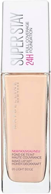 Maybelline super stay 24h full coverage liquid foundation no 05 light beige, , medium
