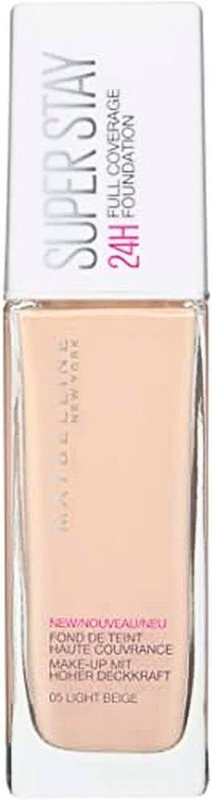 Maybelline super stay 24h full coverage liquid foundation no 05 light beige-null